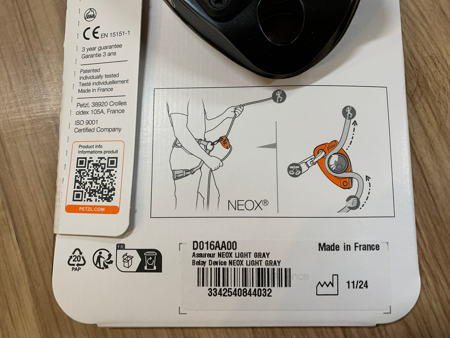 【Petzl】ネオックス