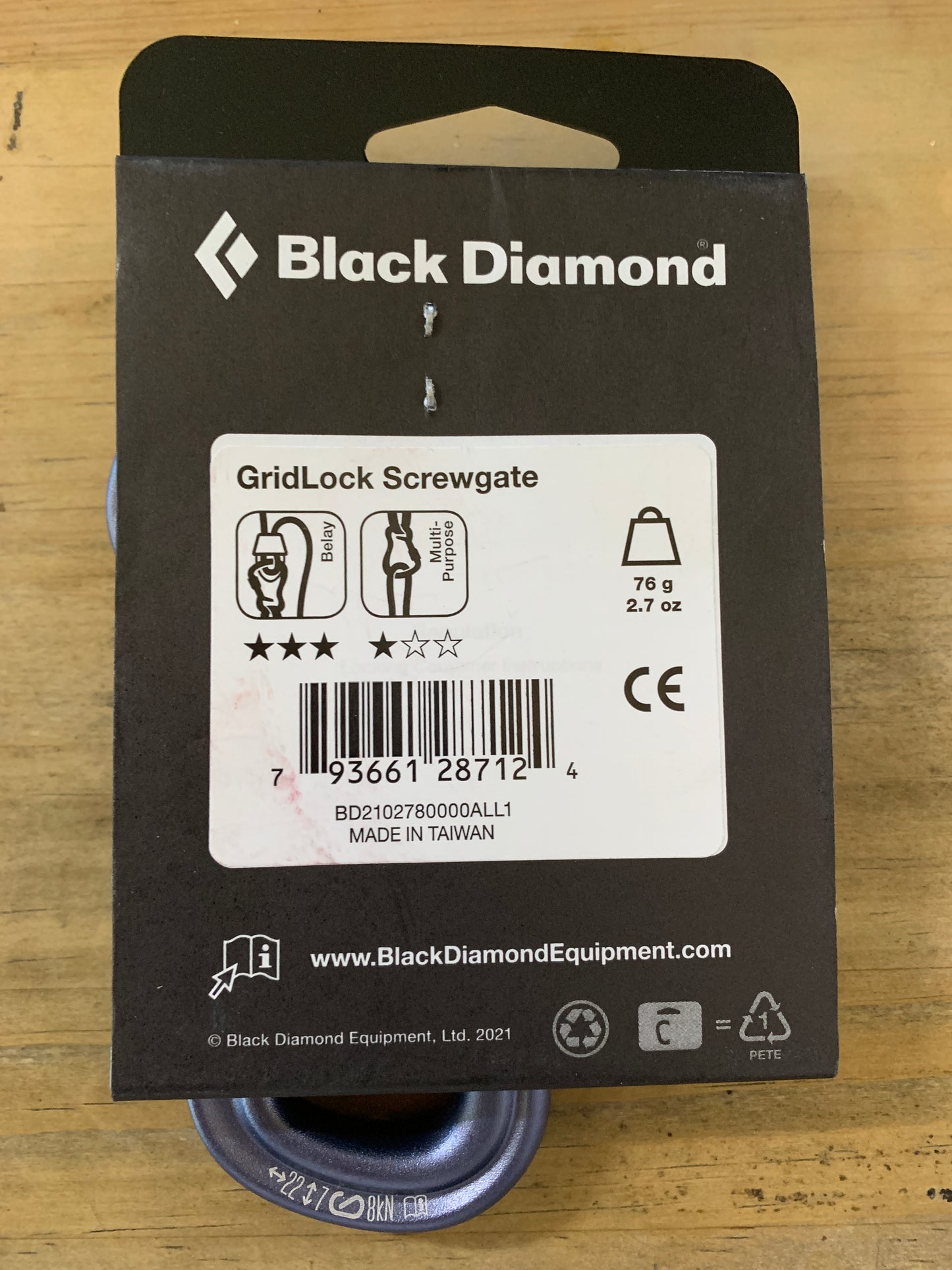 【Black Diamond】グリッドロック スクリューゲート