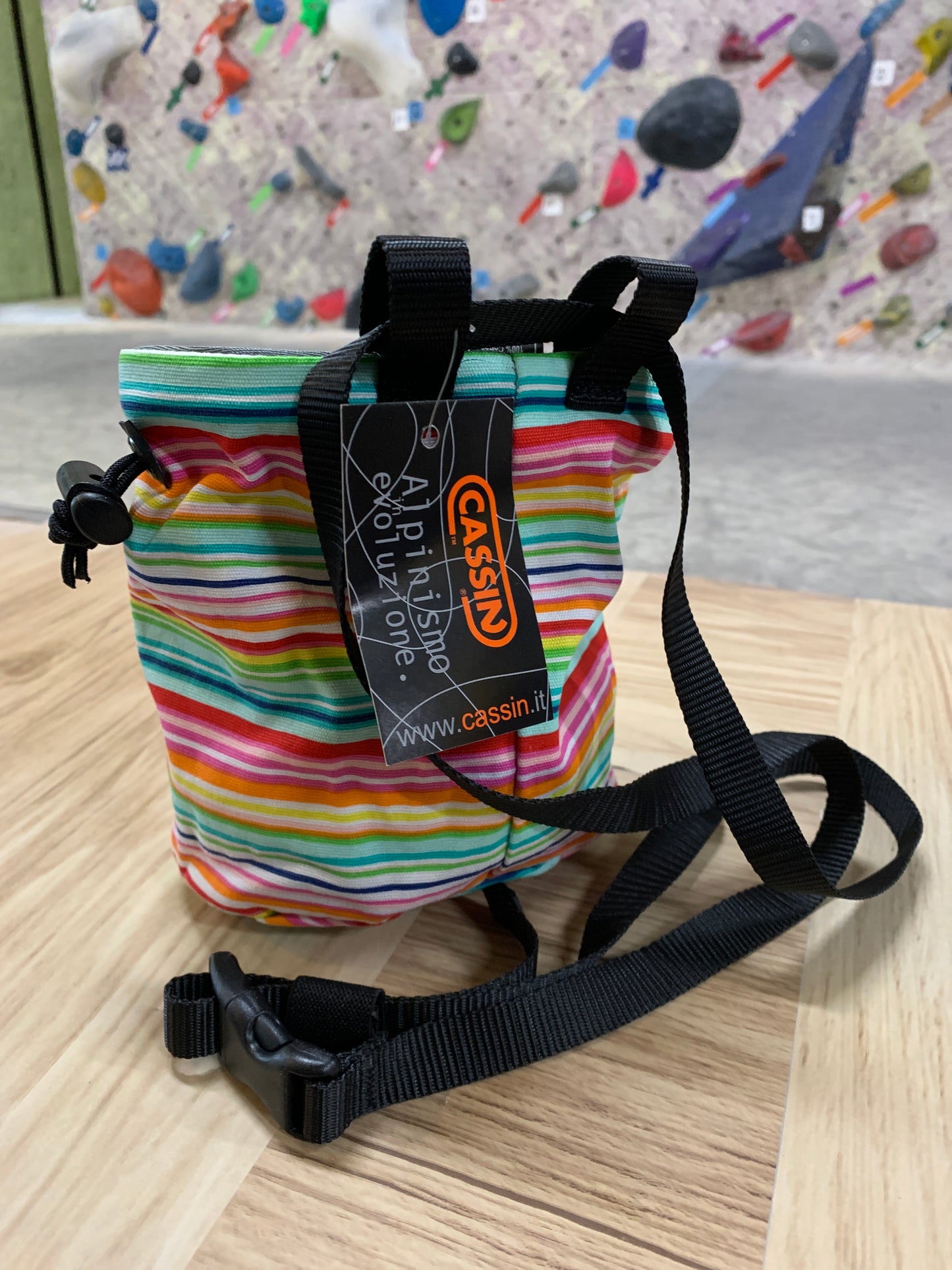 30%OFF【CAMP】ポリゴマ チョークバッグ（レインボー）